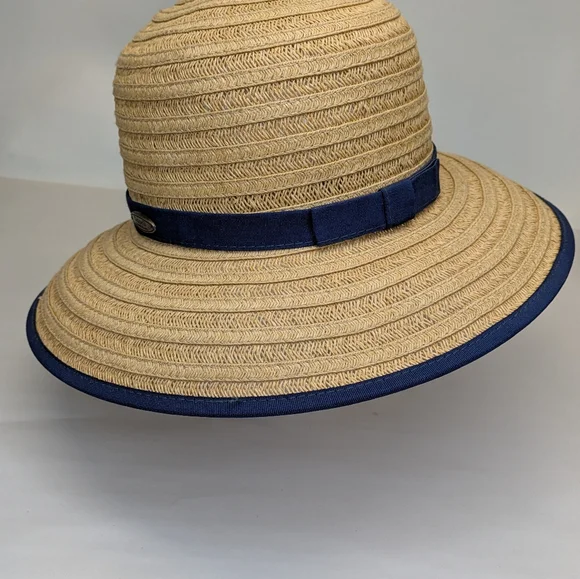 Scala Beige Straw Hat with Black Ribbon and Scala embbem - Picture 3 of 6